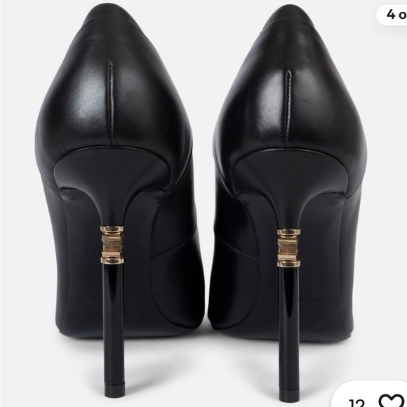 CHANEL Shoes - CHANEL Black and Gold Heels